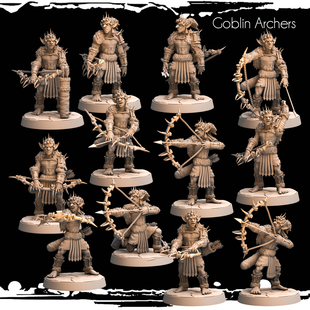 Goblin Archer - 12 poses - Army of Darkness: Greenskins